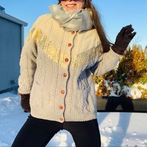 Wool Elephant Long Rectangular Palatine Wrap Scarf